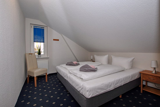 Schlafzimmer in der Ferienwohnung in Ahlbeck