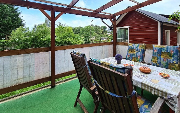 Bungalow in Ahlbeck auf Usedom Terrasse